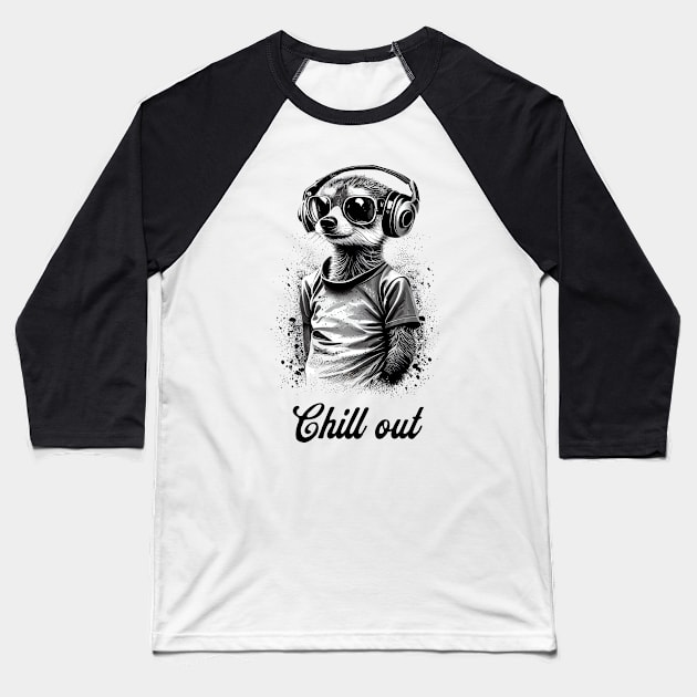 Chill Out - This eye-catching design is the perfect addition to any laid-back wardrobe Baseball T-Shirt by Gadgetealicious